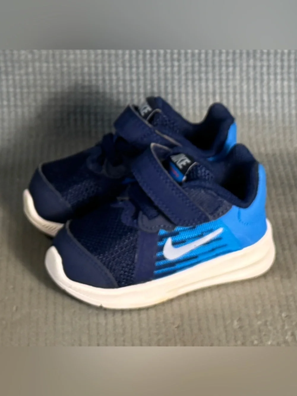 NIke Downshifter 8 Blue Athletic Sneakers Toddler Size 3C